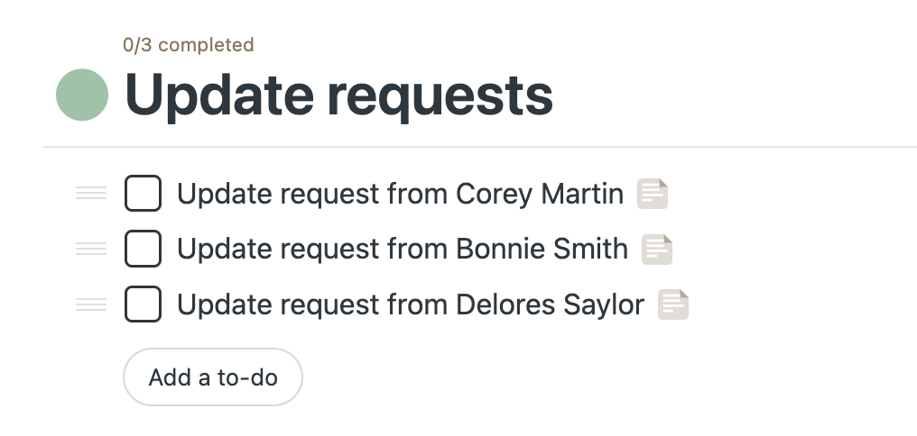 Responses in Basecamp